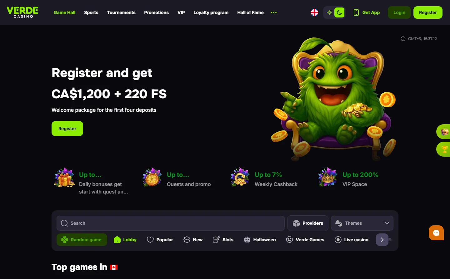 Verde Casino Registrierung Login